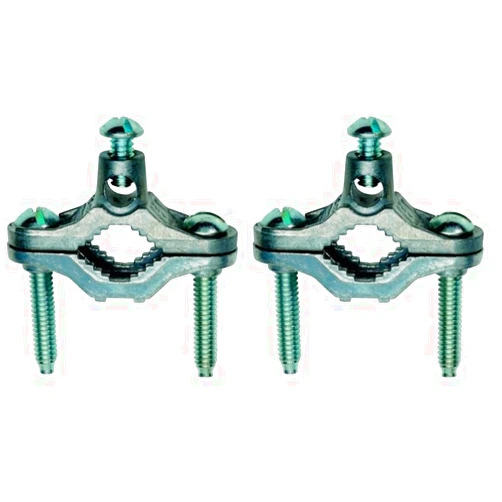 Sigma Electric Sigma Engineered Solutions ProConnex 49160 Zinc Ground Clamp 1/2 to 1-Inch Conduit Fitting, 2-Pack, 1 Count (Pack of 1)