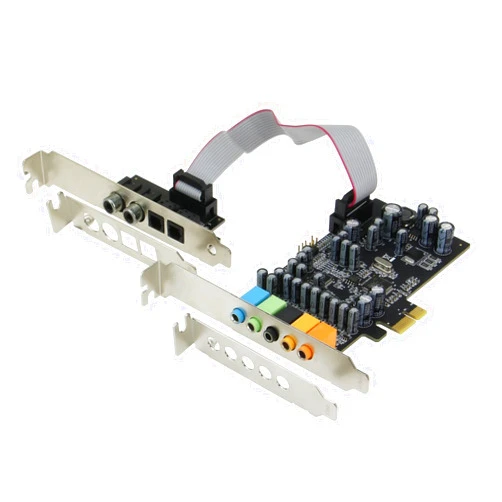 Sedna - SE-PCIE-SC-10 PCIe 7.1 Channel Sound Card (CM8828 + CM9882A) with SPDIF Bracket (Standard and Low Profile Brackets are Included)