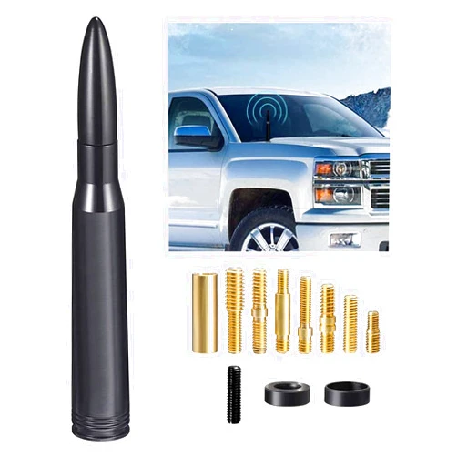 Zofikol Car Truck Antenna Compatible for Chevy & GMC Trucks, 1500 2500 3500 HD Vehicle Antenna Mast Car Truck Antenna Replacement, Black