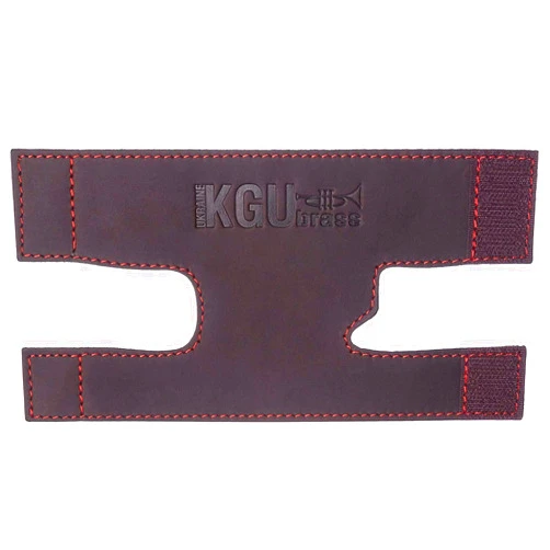 KGUBrass Trumpet valve guard by KGUBrass is the leather trumpet valve protector made of luxurious mild and thick material; use as protection from corrosion, scratches and stains (Brown (Red thread))