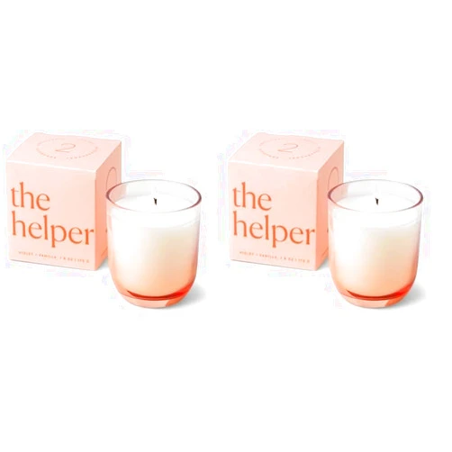 PADDYWAX Violet Vanilla Glass Boxed Candle, 1 EA (Pack of 2)