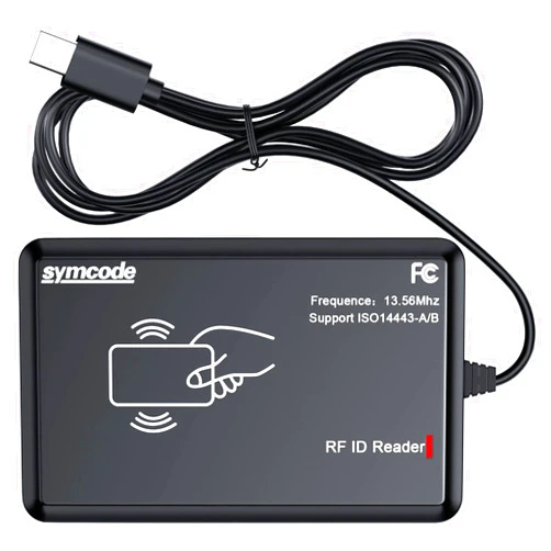 Alacrity RFID Reader 125KHz/13.56Mhz Dual-Frequency Reader 1326 Family Proximity Cards & EM4100 ID Card Tpcy-c Reader Support 14443-A/B Protocol, IC Card and ISO15693 Protocol Labels Contactless Card Reader