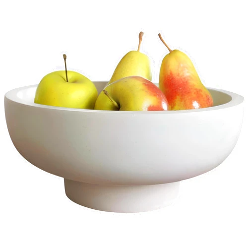 BOLTCORRSE Concrete Fruit Bowl for Kitchen Counter - Large Decorative Bowl for Home Decor - Modern Pedestal Bowl - Key Bowl for Entry Table - Footed Bowl - Entryway Bowl for Keys