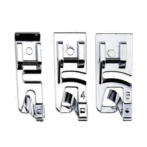 Stormshopping 3Pcs Narrow Rolled Hem Sewing Machine Presser Foot Set (3mm, 4mm and 6mm) for All Low Shank Snap-On Singer, Brother, Babylock, Euro-Pro, Janome, Kenmore, White, Elna Sewing Machines