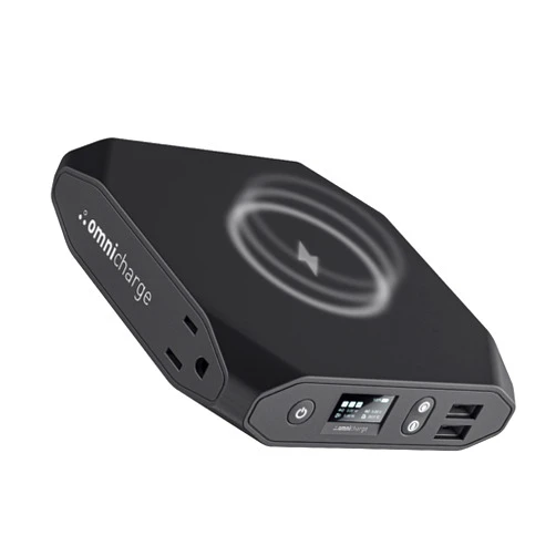 Omnicharge Omni 20+ 20000mah Laptop Power Bank Portable Charger | AC/DC/USB-C/Wireless Battery Backup for Laptops:MacBook Pro/Dell/Surface | Cameras:Canon/Nikon/DSLR/DJI Drones | Smart Devices:iPhone/Samsung