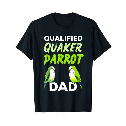 Mönchssittich Fan Geschenke Funny monk parakeet design for bird dads T-Shirt