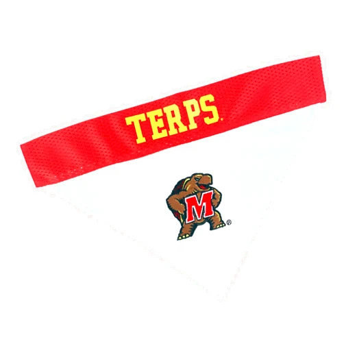 Pets First Collegiate Pet Accessories, Reversible Bandana, Maryland Terrapins, Large/X-Large