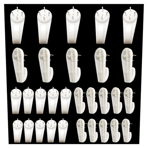 WJASI 30 Pcs Picture Hangers for Hardwall,Invisible Nail Hangers,Non-Trace Hangers Hard Wall Hook for Picture and Frame