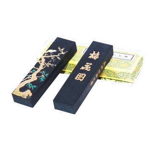 Hukaiwen Ink Block Handmade Fine Lacquer Soot Ink Stick for Chinese Japanese Calligraphy and Painting CdqMht 62g