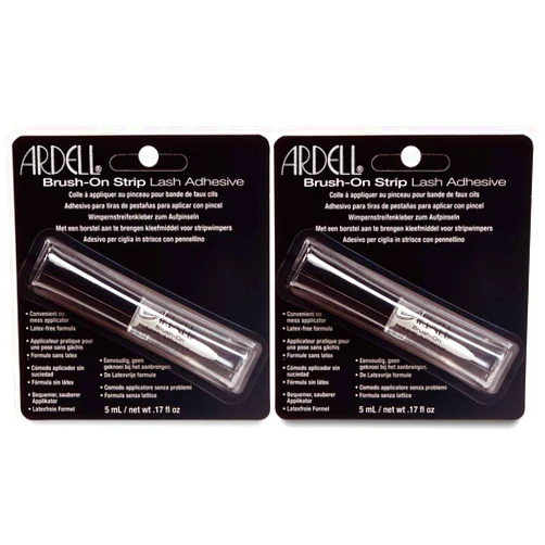 Ardell Brush on Striplash Adhesive, Clear, 5ml x 2 Pack