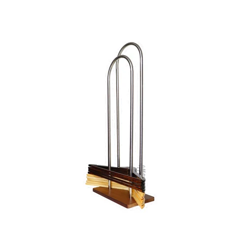 VCREATC Hanger Stacker, Clothes Hanger Organizer Stand, Portable Wood Hanger Storage Rack, Large Wire and Velvet Hanger Holder for Closet Laundry Room (Medium - 28.4”H)
