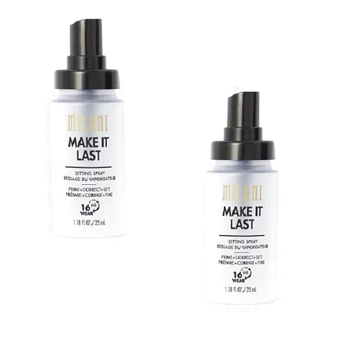 Milani Pack of 2 Milani Make It Last Setting Spray, Make it Last 901 (Travel Size)