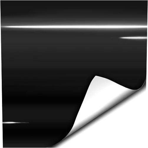 VViViD Gloss Black Vinyl Wrap Adhesive Film Air Release Decal Sheet (1ft x 5ft)