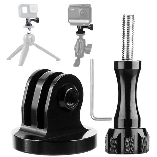 Niewalda Tripod Mount Adapter,Gopro Tripod Mount Aluminum,Gopro Tripod Adapter Mount,Compatible with GoPro Hero 9, 8, 7, 6, 5, 4, DJI Osmo, Sjcam, Xiaoyi Action Cameras