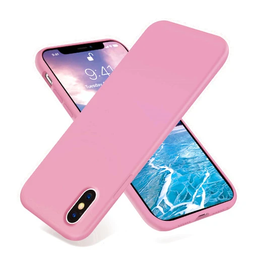OTOFLY Liquid Silicone Gel Rubber Full Body Protection Shockproof Case for iPhone Xs/iPhone X，Anti-Scratch&Fingerprint Basic-Cases，Compatible with iPhone X/iPhone Xs 5.8 inch (2018), (Lilac Purple)