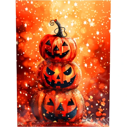 Milila 5D Diamond Painting Kits for Adults Full Drill Halloween Pumpkins Diamond Art Kits Diamond Dots Beginners Craft Kits for Home Wall Decor Gifts 11.8x15.7inch(Halloween Pumpkins)