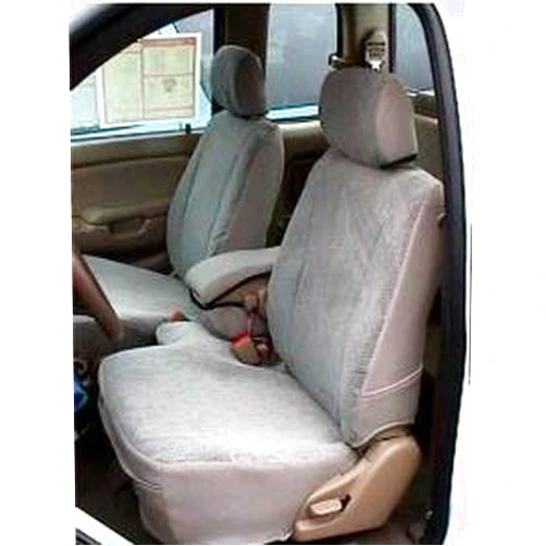Durafit Seat Covers, Made to fit 2001-2004 Tacoma Front Seat Covers 60/40 Split Seat with Integrated Opening Console, Adj. headrests, and Fold Console w/Lid