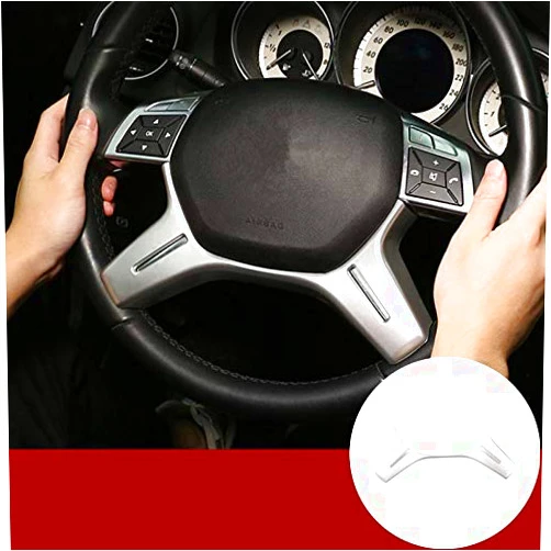 HOTRIMWORLD ABS Inner Steering Wheel Frame Trim Cover for Mercedes-Benz ML W166 2012-2015 GL X166 2013-2015