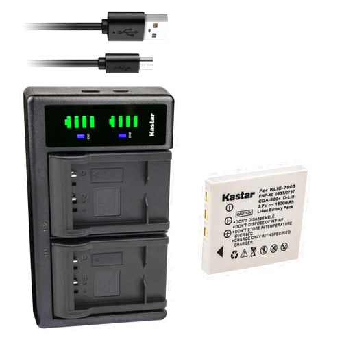 Kastar 1-Pack Battery and LTD2 USB Charger Replacement for HP R742 Battery, HP LI40, Q6277A, Q2232-80005, Photosmart R742, R742v, R742xi Digital Camera