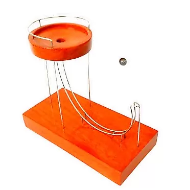 AKOYA Wicker Collection Kinetic Art Desk Toy - Perpetual Motion Desk Toy - Perpetual Motion Science Physics Toys -Newtons Cradle Balance Toy - Physics Gifts Creative Gifts Desk Toys for Adults