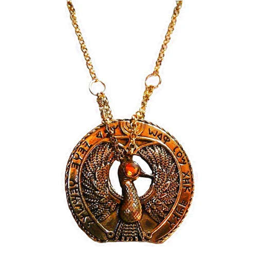 ELSANI Raiders of the Lost Ark STAFF OF RA Antique Brass Necklace/Pendant W/ 20
