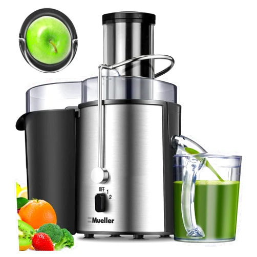 Mueller Austria Mueller Juicer Ultra Power, Easy Clean Extractor Press Centrifugal Juicing Machine, Wide 3