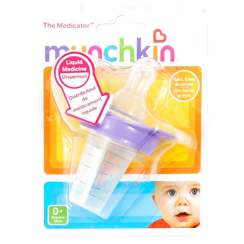 Munchkin Inc. - The Medicator Liquid Medicine Dispenser 0 Months+ - 1 Pack (Color May Vary)