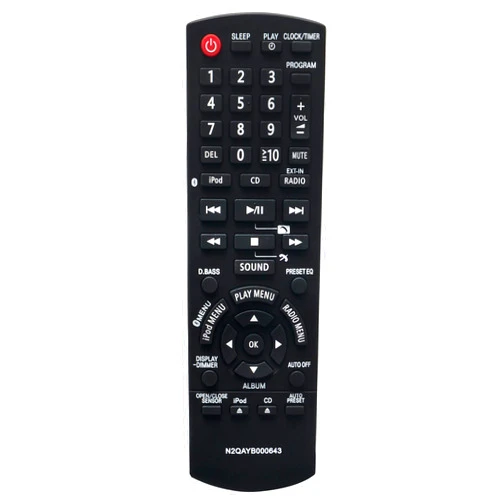 VINABTY N2QAYB000643 Replaced Remote fit for Panasonic Compact Stereo System SC-HC55DB SC-HC35 SC-HC35DB SC-HC55 SA-HC55