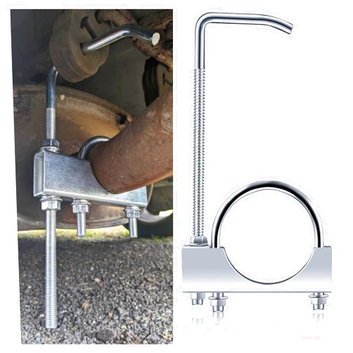 Stacool 2.5 inch Exhaust Clamp with Hanger,Heavy Duty Exhaust Hanger with Clamp for 2-1/2