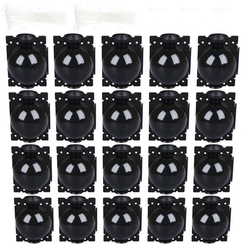 Uoeo 20 Pack Plant Root Growing Box with 80 Pcs Secure Locks Reusable High-Pressure Propagation Root Ball Rooting Ball Grafting Tools for Trees Flowers
