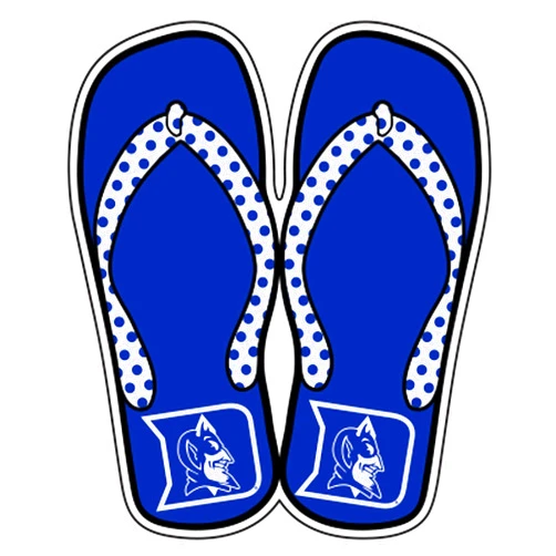 Craftique Duke Blue Devils Magnet (DUKE FLIP FLOPS MAGNET (3''6''12''), 3 in)