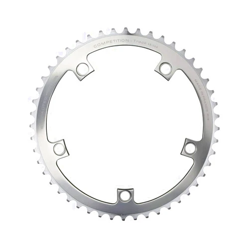 Spécialités TA Unisex's Track Competition 144 PCD 5 Arm Chainring, Silver, 44t