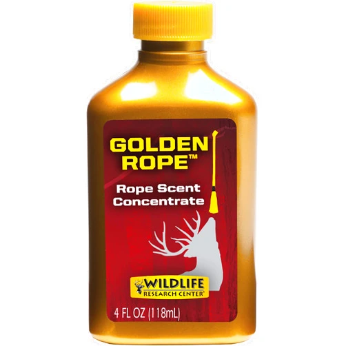 Wildlife Research Center Golden Rope Scent Rope Concentrate – Hunting Scent for Existing Golden Rope or Any Rope Scrape Setup – Get The Attention of Deer and Keep Them Coming Back – 4 FL OZ