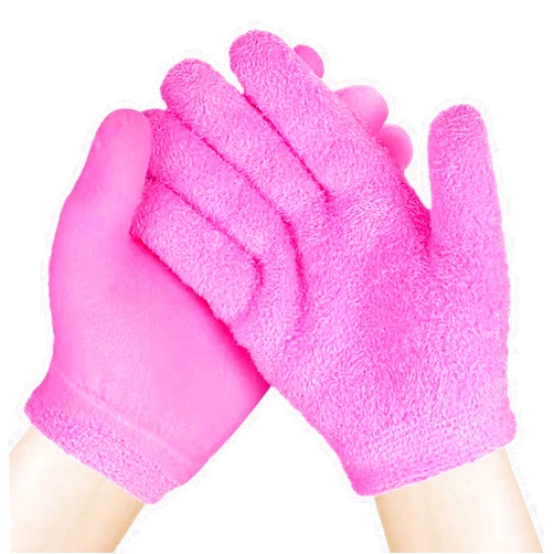 UUFTNS 2 Pack Castor Oil Pack Wrap for Hands, Castor Oil Gloves for Wrist Arthritis and Carpal Tunnel, Reusable Thumb Wrap for Women Hydrating Rough Hand(Oil are Not Include)