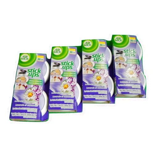 Air Wick Stick Ups Small Spaces Air Freshener Lavender & Chamomile 2-Count (Pack of 4)