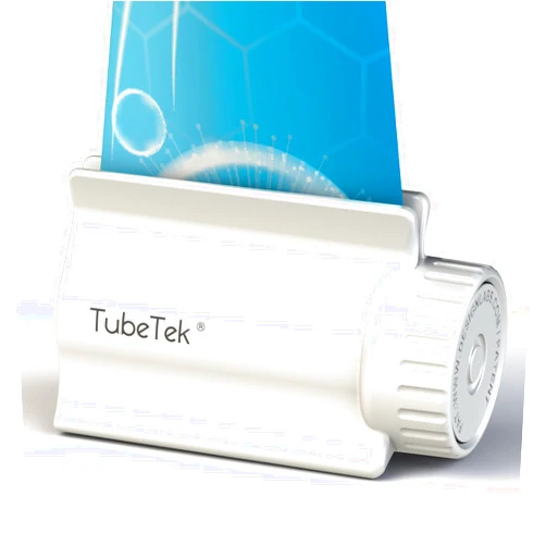 TubeTek Toothpaste Tube Squeezer Dispenser Roller Wringer for Paint, Lotion, Cream, Glue. Made in USA. Color: White