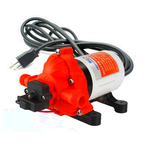 SEAFLO 33-Series Water Pressure Pump - 115V AC, 3.3 GPM, 45 PSI, Self Priming, Smart Pressure Switch, UL & CSA Certified, for RV, Caravan, Off-Grid, Marine, and Industrial Use