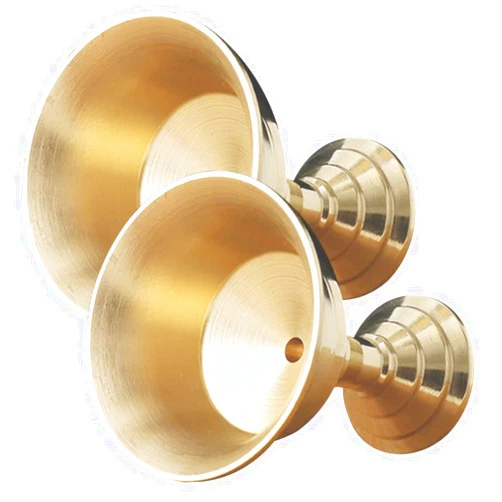 Artibetter 2pcs Brass Ghee Lamp Holder Decor Gold Decor Stands for Decoration Tea Light Candle Holder Buddhist Tealight Holders Gold Utensil Holder Copper Holder Altar Decors Cup Cup