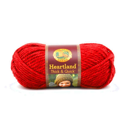 Lion Brand Yarn Heartland Thick & Quick Yarn Redwood