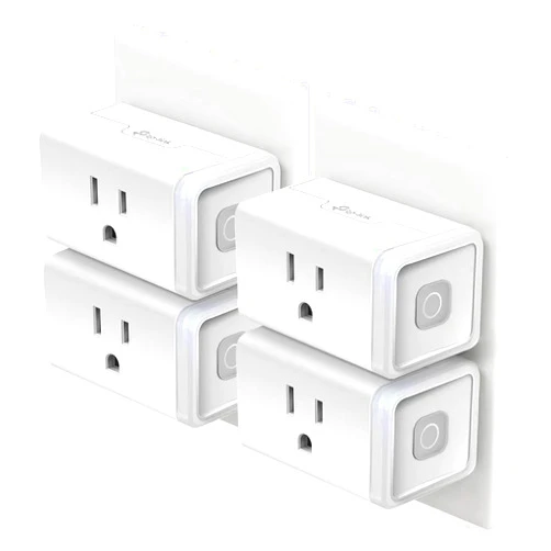 Kasa Smart Plug HS103P4, Smart Home Wi-Fi Outlet Works with Alexa, Echo, Google Home & IFTTT, No Hub Required, Remote Control, 15 Amp, UL Certified, 4-Pack, White