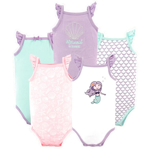 Hudson Baby Unisex Baby Cotton Sleeveless Bodysuits