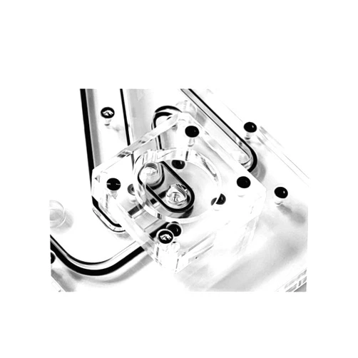 Bykski Distro Plate for NZXT H9 Flow - PMMA w/ 5v Addressable RGB(RBW) - No Pump