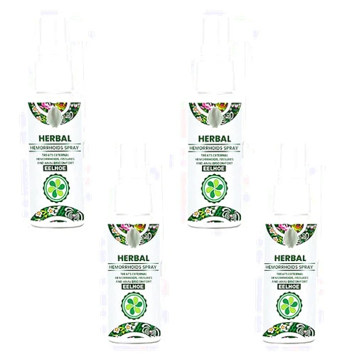 DFSY 4Pcs Natural Herbal Hemorrhoids Spray, Hemorrhoid Treatment Spray - Fast Relief of Hemorrhoids and Anal Fissures, Gentle, Works Fast(30ml)