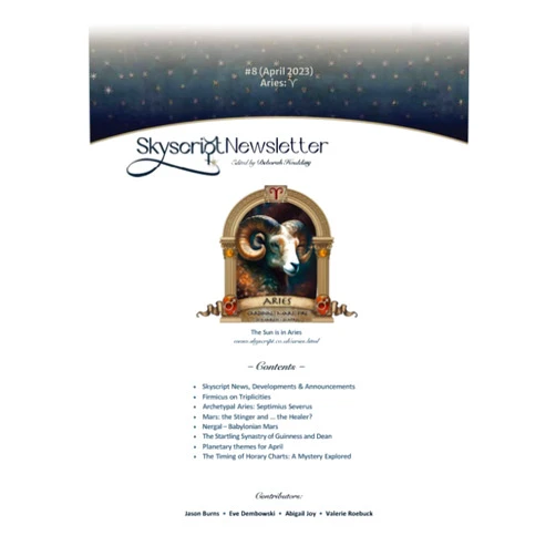 Deborah Houlding,Jason Burns,Eve Dembowski,Abigail Joy,Valerie Roebuck Skyscript newsletter # 8: April 2023