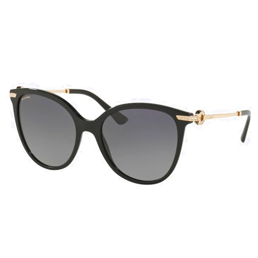 BVLGARI BV8201BF - 501/T3 Sunglasses Black W/Polar Grey Gradient 55MM