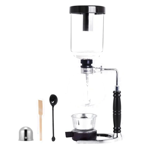 YUCHENGTECH Siphon Syphon Coffee Maker Tabletop Glass Siphon Pot Glass Technica Siphon Vacuum Coffee Maker(5 Cups(600ml))