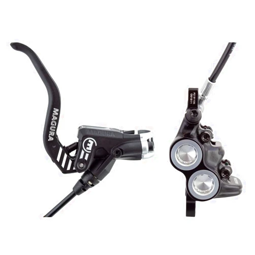 Magura MT5 eSTOP Brake Lever for Right/Left 2-Finger Aluminium Lightweight Lever, Black/Silver