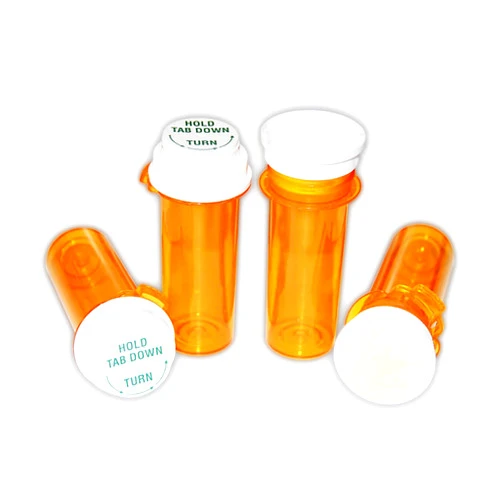 BioRx Laboratories Pharmacy Prescription Vials Touch Down Amber 16 Dram Dual Purpose, Caps Included (Qty. 170), Medicine & Pill Bottle, Pharmacy Bottle, Pharmacy Container, Plastic Container by Sponix