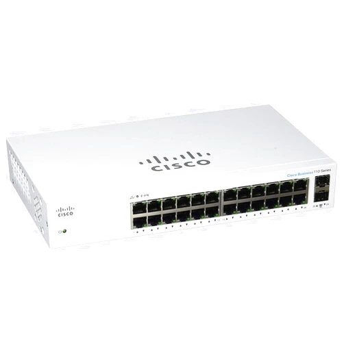 Cisco Business CBS110-24T Unmanaged Switch | 24 Port GE | 2x1G SFP Shared | Limited Lifetime Protection (CBS110-24T-NA)