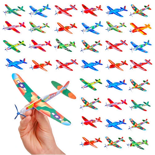 THE TWIDDLERS 48 Flying Gliders Airplane Toys (8